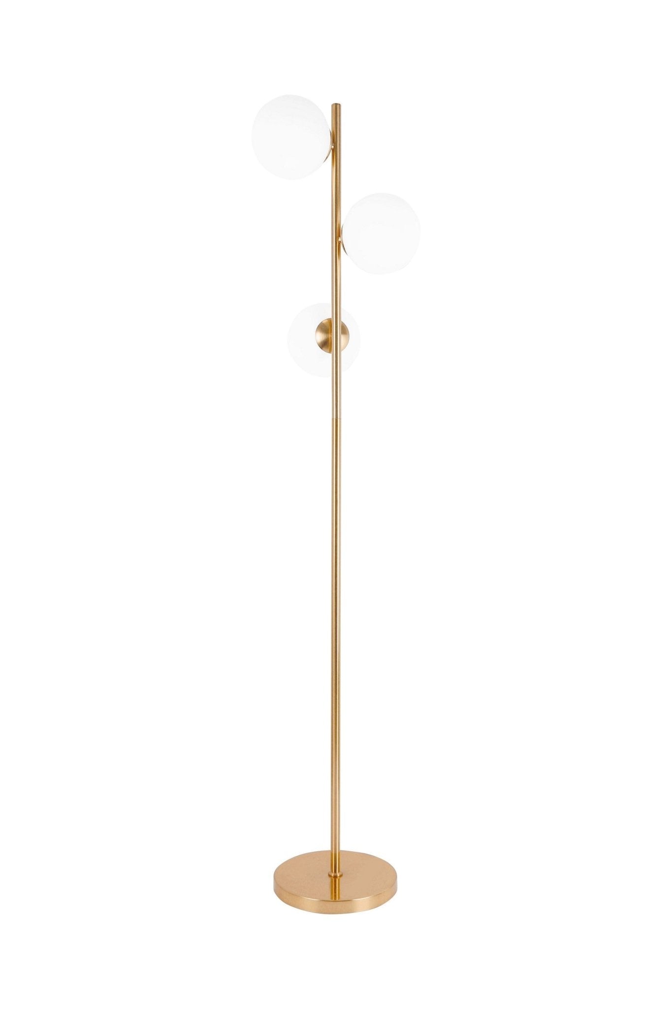 FLOOR STANDING LAMP GOLD FREDICA W3 - LuminaLux