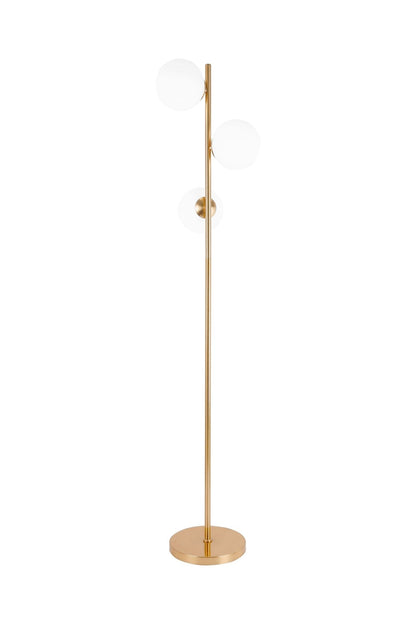 FLOOR STANDING LAMP GOLD FREDICA W3 - LuminaLux