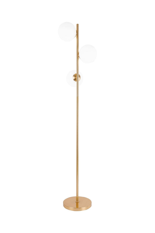 FLOOR STANDING LAMP GOLD FREDICA W3 - LuminaLux