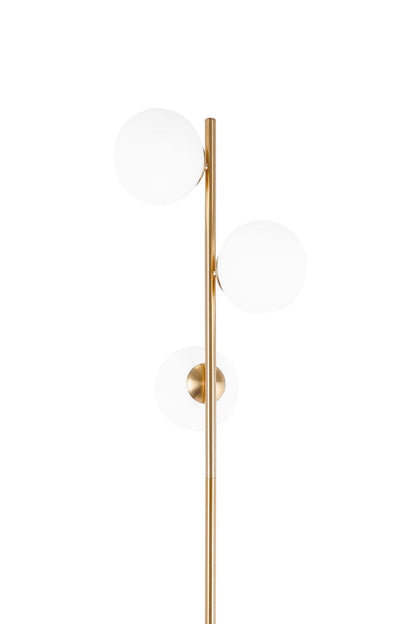 FLOOR STANDING LAMP GOLD FREDICA W3 - LuminaLux