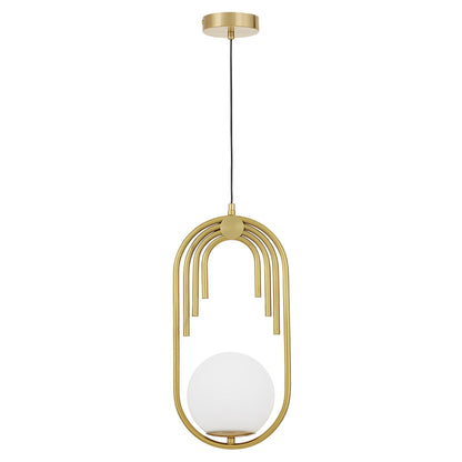 GLAMOUR PENDANT LAMP WHITE ZANETTI D15 - LuminaLux