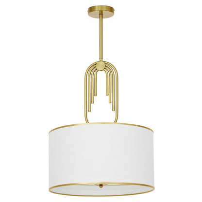GLAMOUR PENDANT LAMP WHITE ZANETTI TRIO - LuminaLux