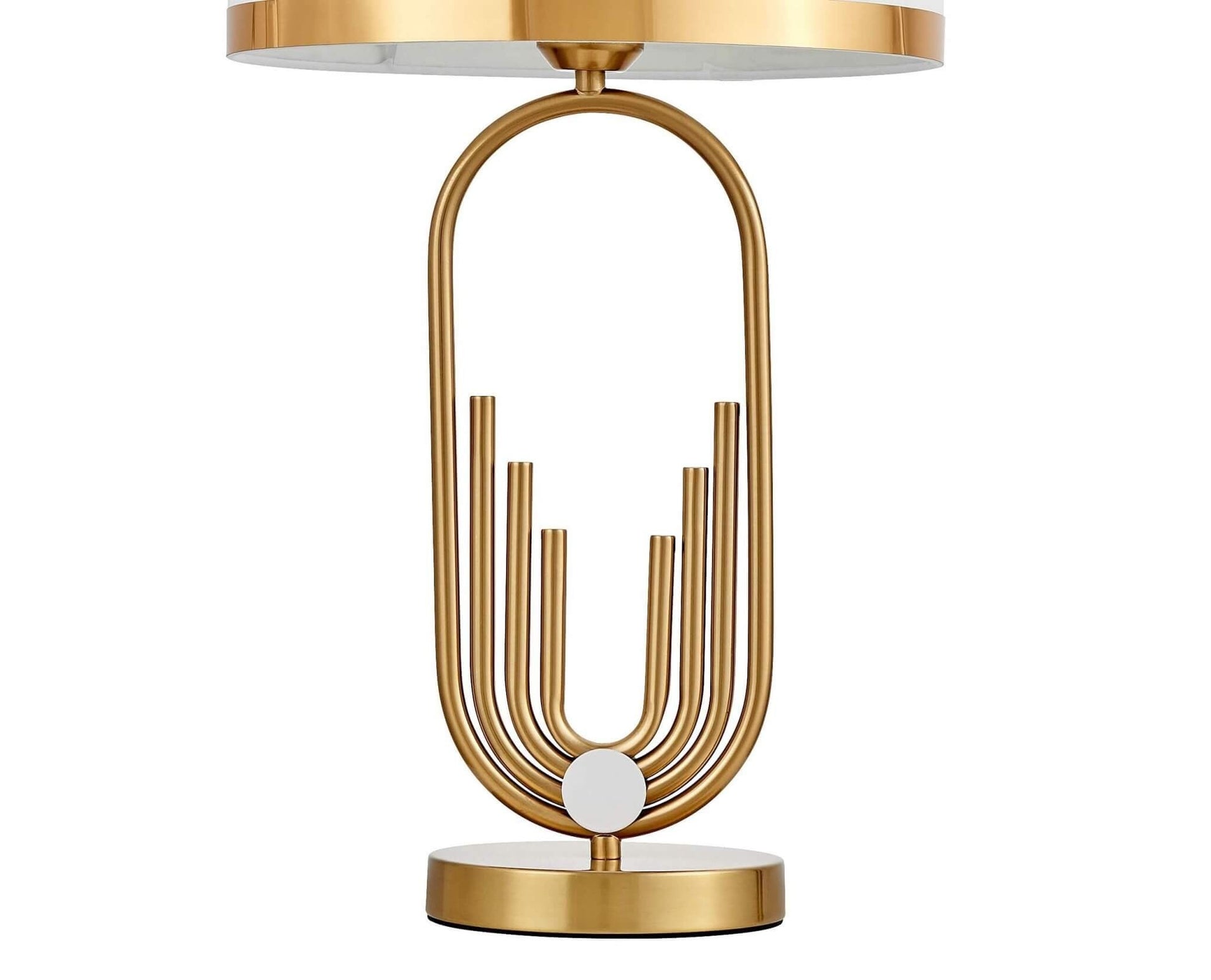 GLAMOUR WHITE AND BRASS ZANETTI NIGHT LAMP - LuminaLux