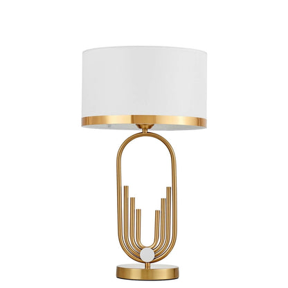 GLAMOUR WHITE AND BRASS ZANETTI NIGHT LAMP - LuminaLux