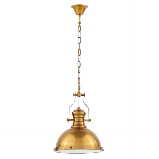 INDUSTRIAL LOFT BRASS PENDANT LAMP ETTORE - LuminaLux