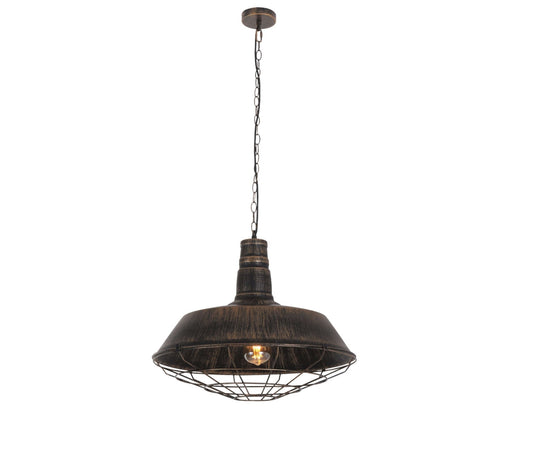 INDUSTRIAL LOFT PENDANT LAMP OLD GOLD ARIGIO D35 - LuminaLux