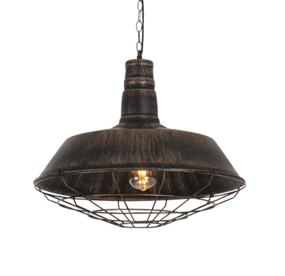 INDUSTRIAL LOFT PENDANT LAMP OLD GOLD ARIGIO D35 - LuminaLux