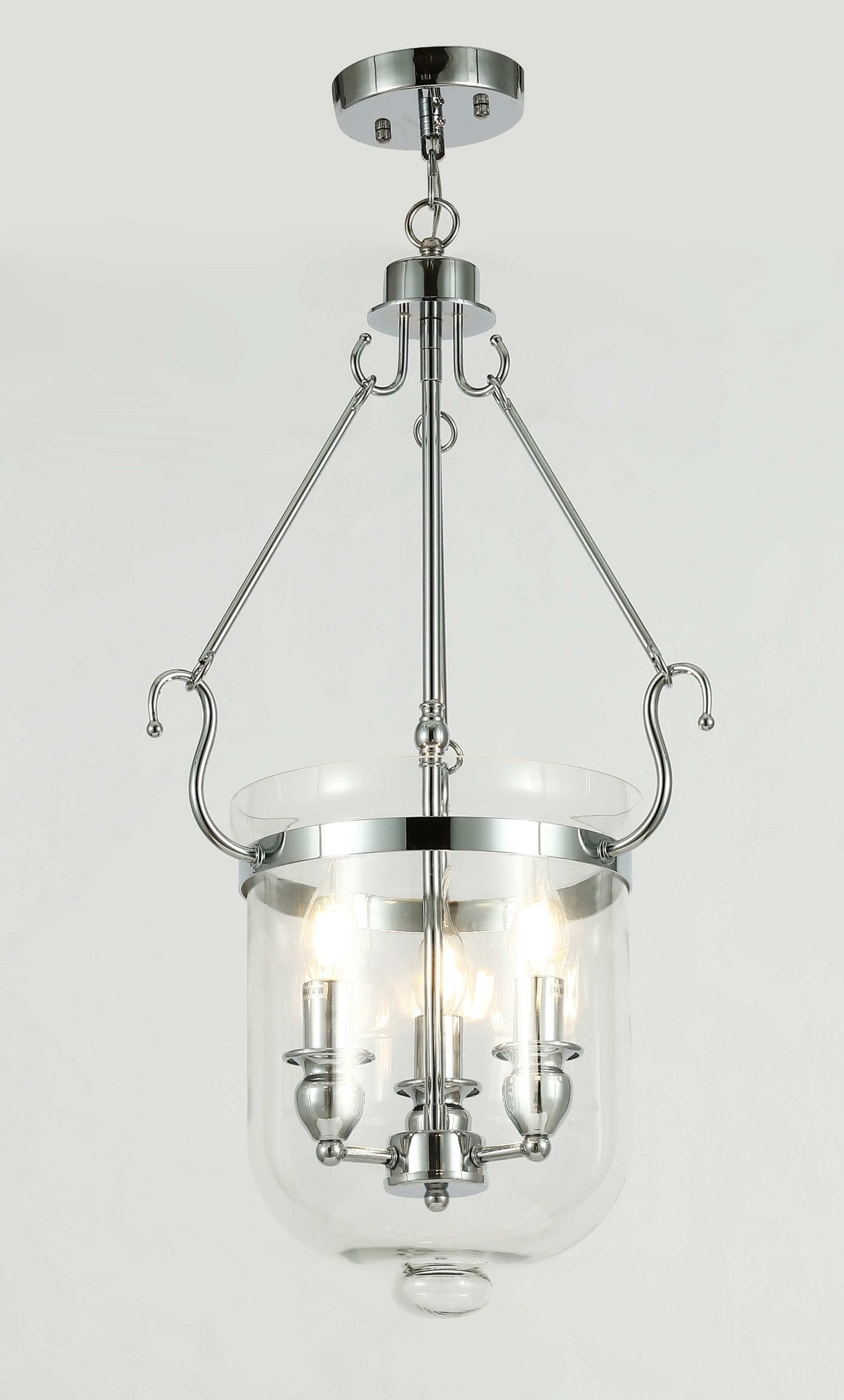 LEO CHROME PENDANT LAMP - LuminaLux