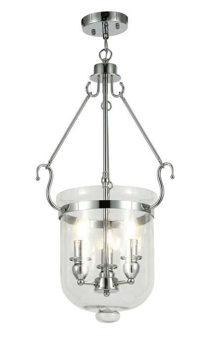 LEO CHROME PENDANT LAMP - LuminaLux