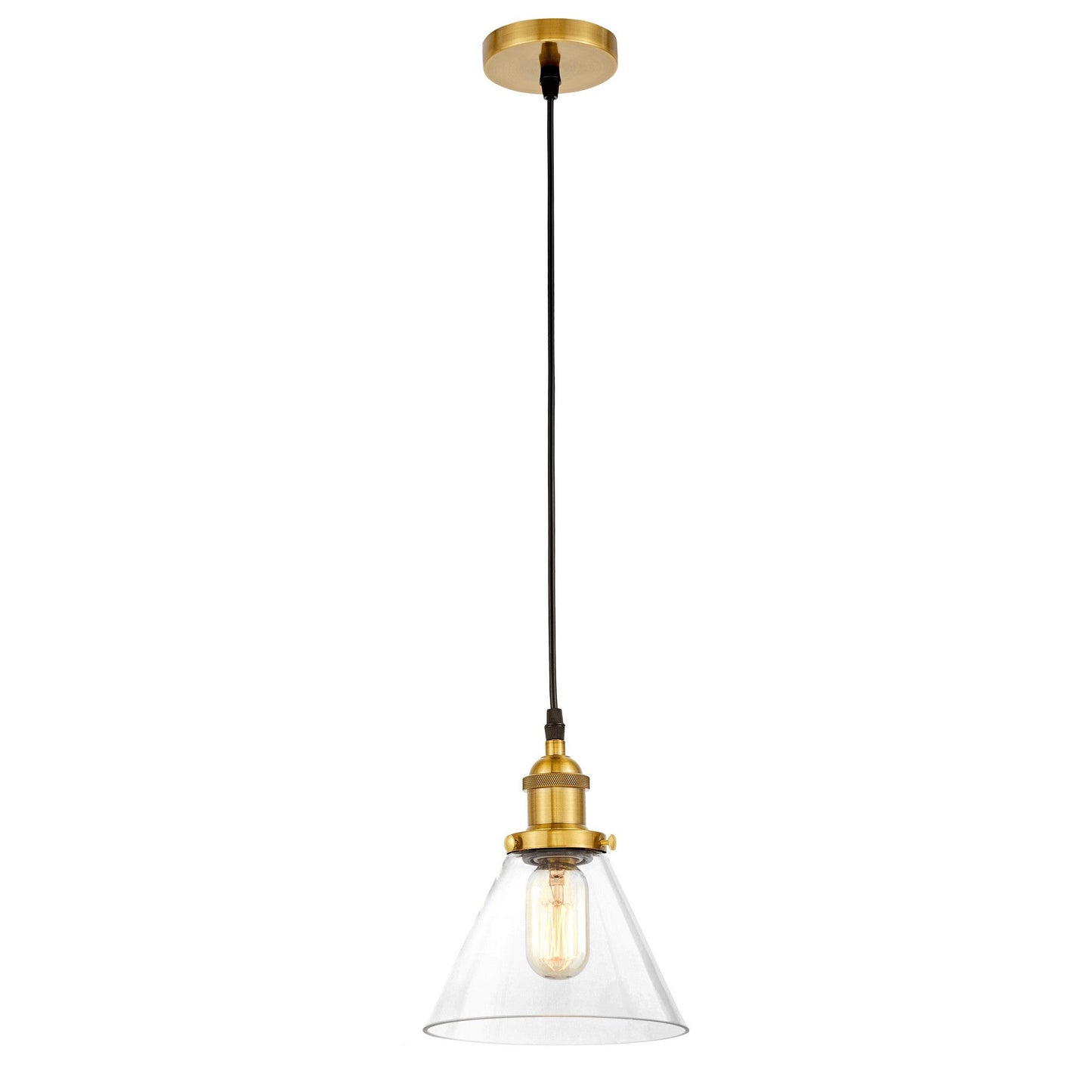 LOFT BRASS PENDANT LAMP NUBI W1 - LuminaLux