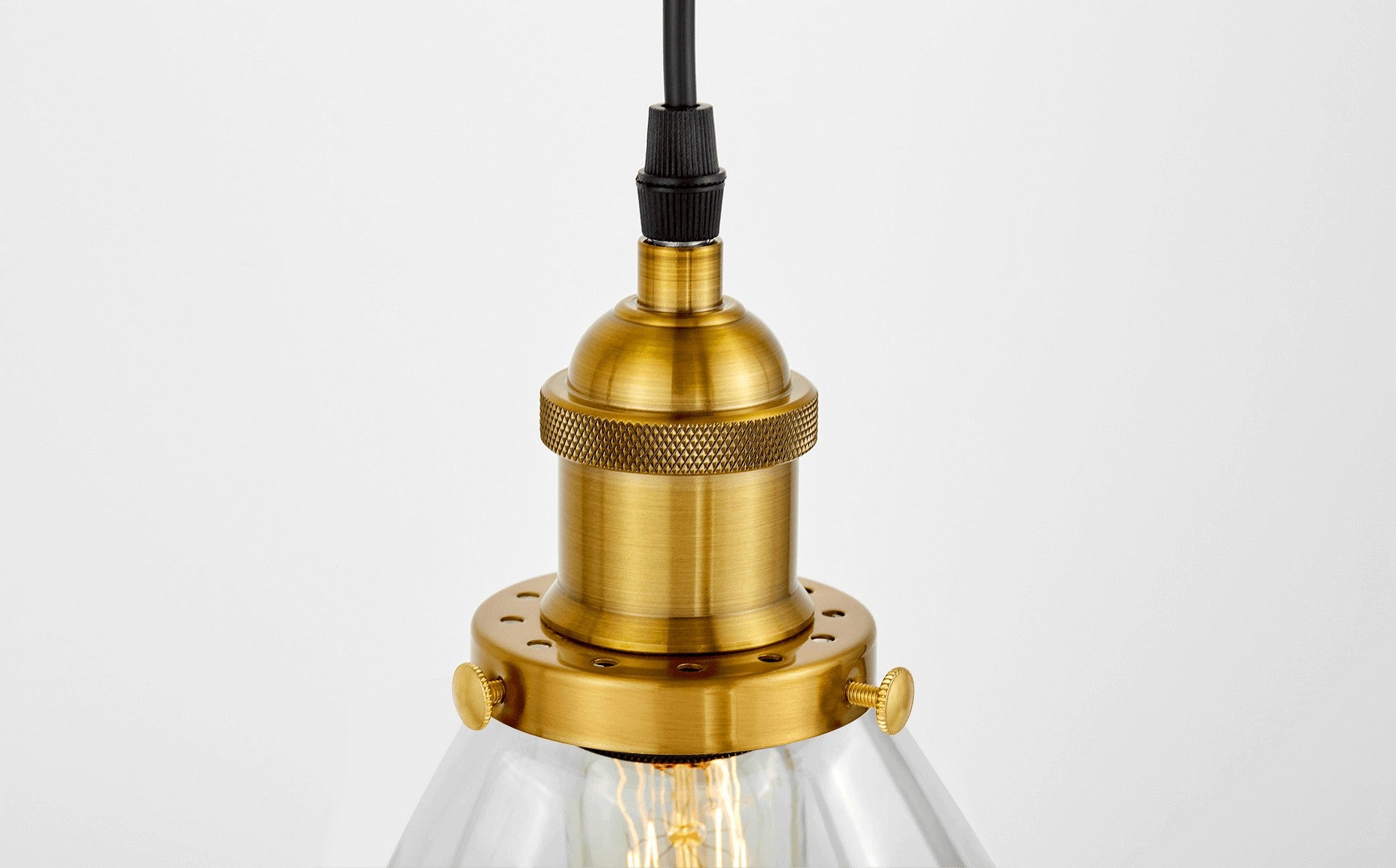 LOFT BRASS PENDANT LAMP NUBI W1 - LuminaLux