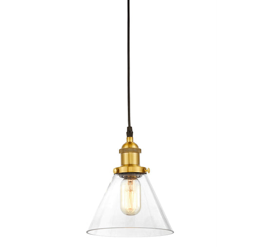 LOFT BRASS PENDANT LAMP NUBI W1 - LuminaLux