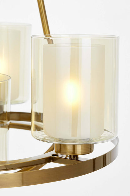LOFT BRASS PENDANT LAMP SANTINI W4 - LuminaLux