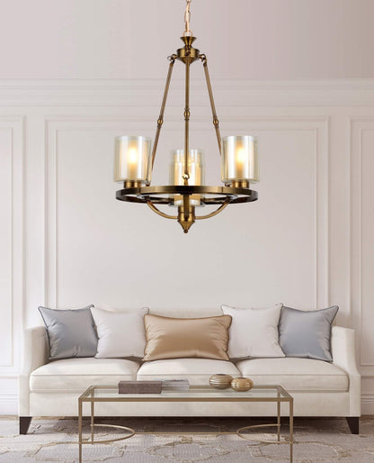 LOFT BRASS PENDANT LAMP SANTINI W4 - LuminaLux