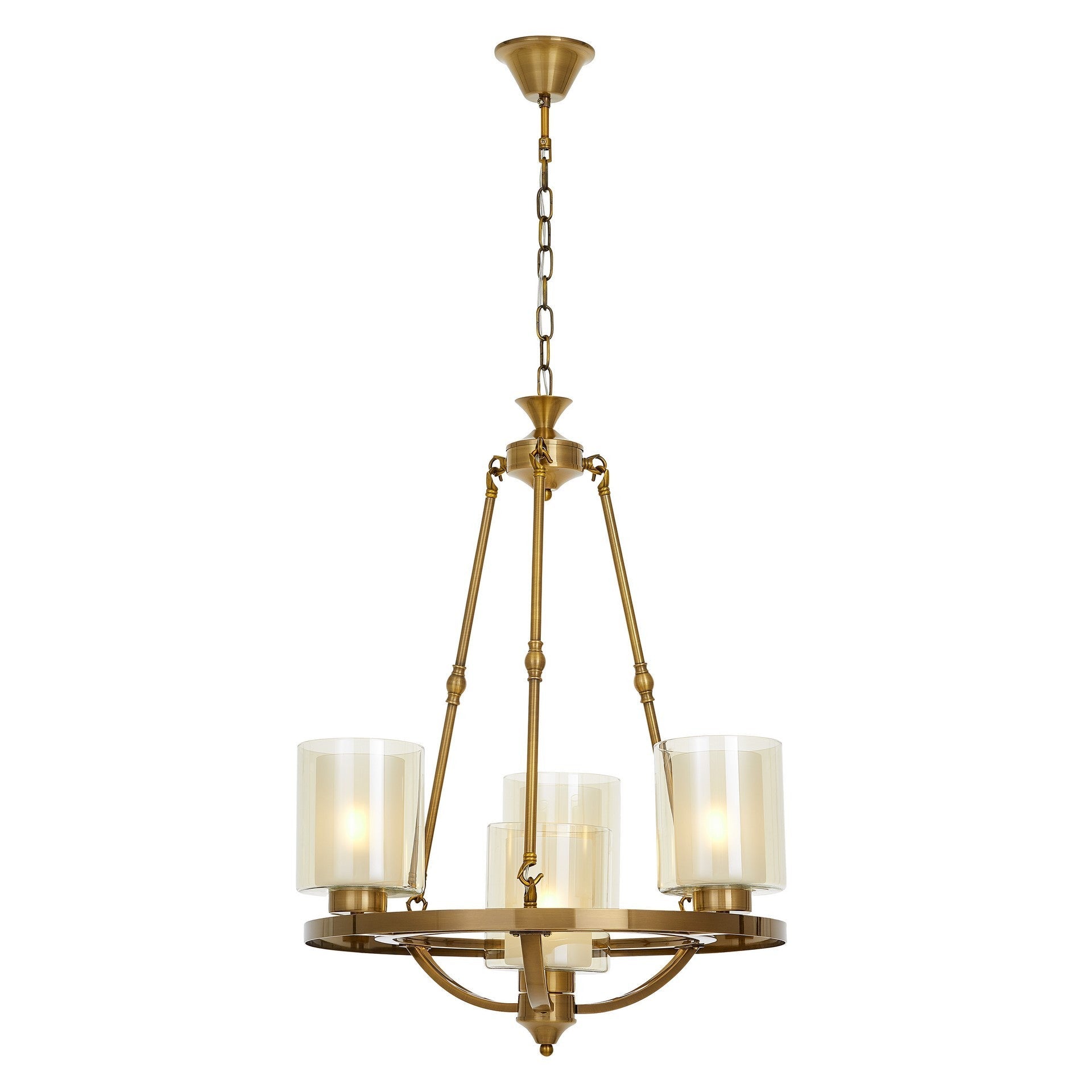 LOFT BRASS PENDANT LAMP SANTINI W4 - LuminaLux