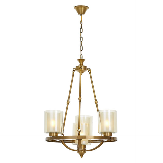 LOFT BRASS PENDANT LAMP SANTINI W4 - LuminaLux