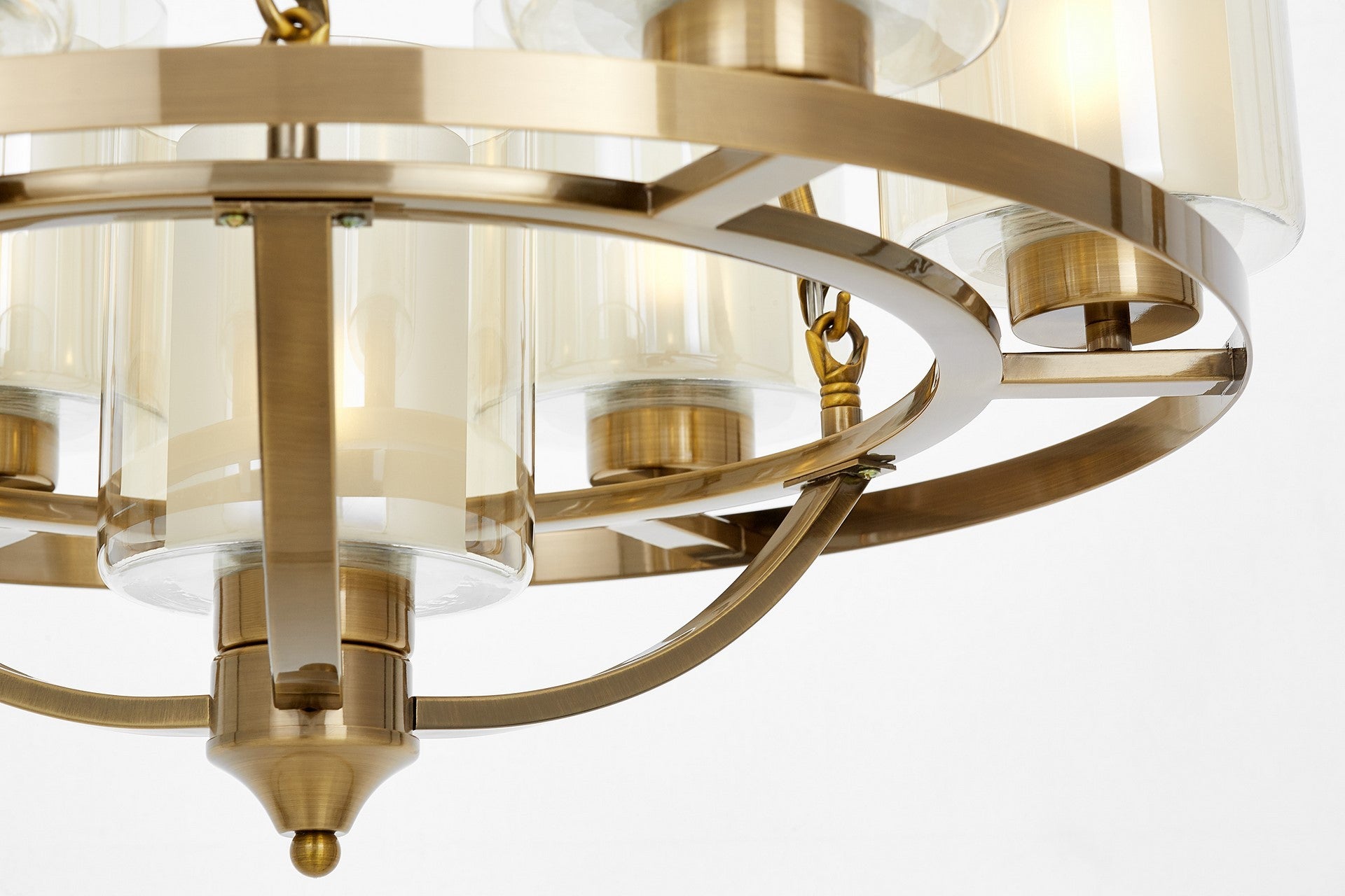 LOFT BRASS PENDANT LAMP SANTINI W7 - LuminaLux