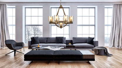 LOFT BRASS PENDANT LAMP SANTINI W9 - LuminaLux