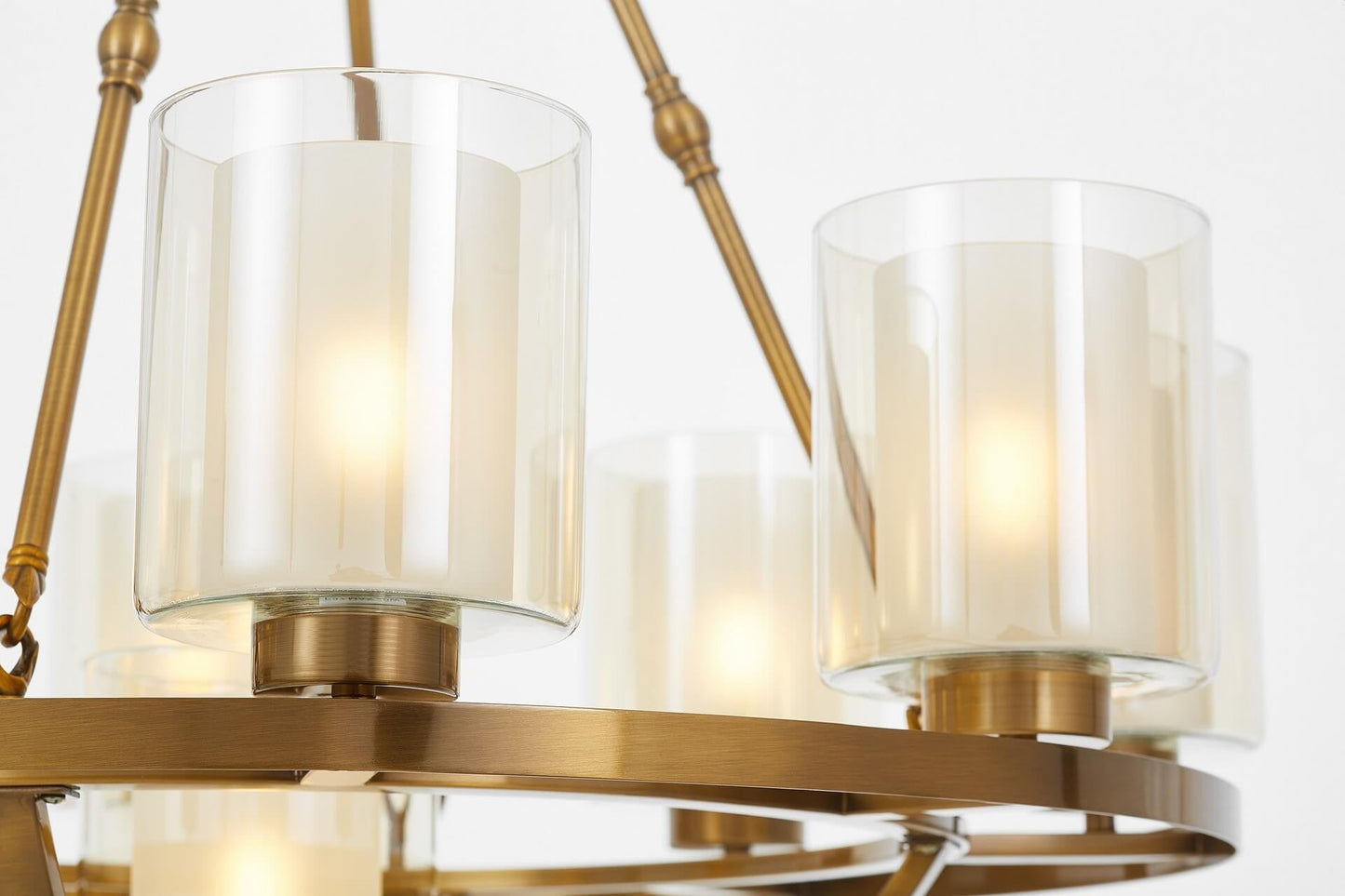 LOFT BRASS PENDANT LAMP SANTINI W9 - LuminaLux