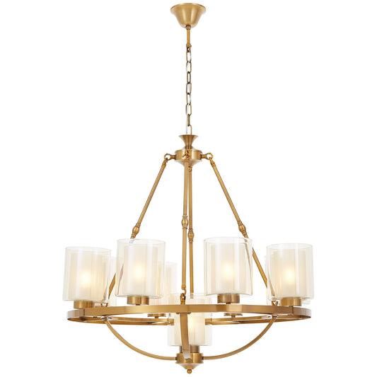 LOFT BRASS PENDANT LAMP SANTINI W9 - LuminaLux