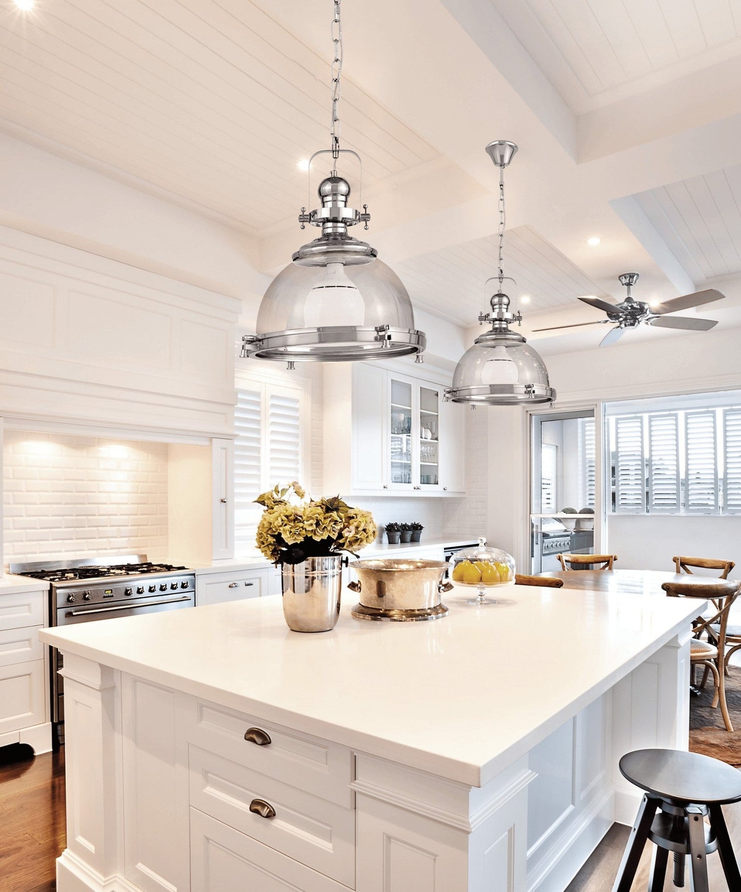LOFT CHROME PENDANT LAMP FALCO - LuminaLux