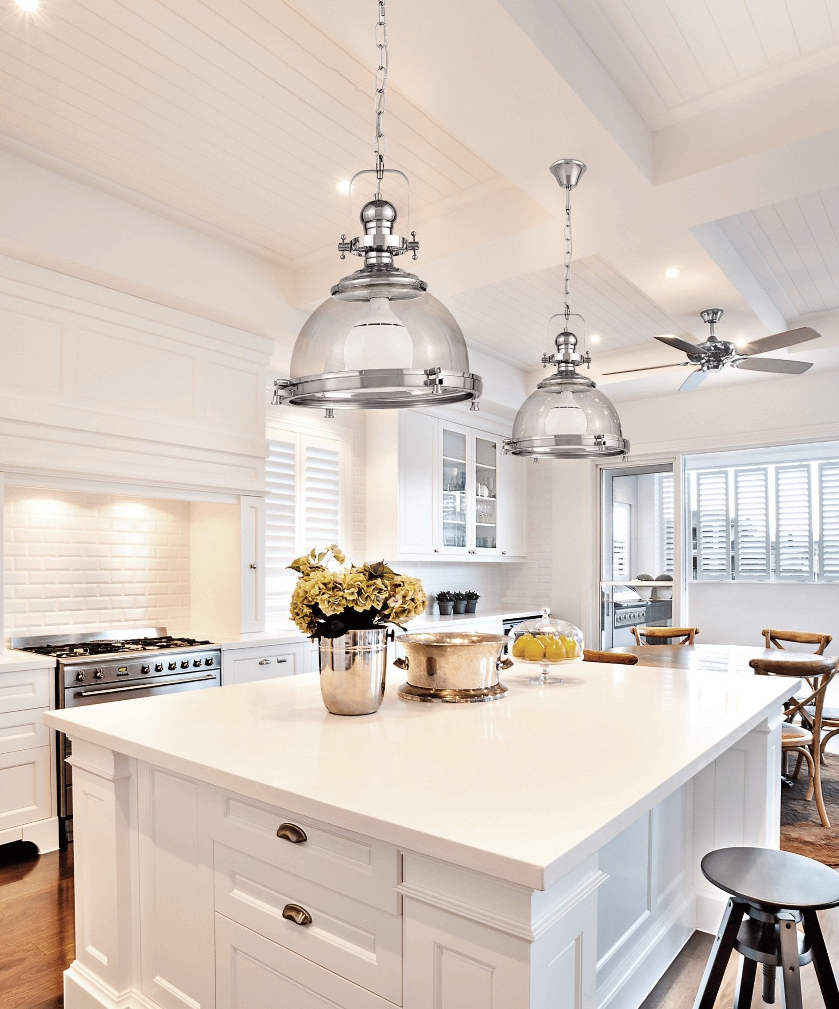 LOFT CHROME PENDANT LAMP FALCO - LuminaLux