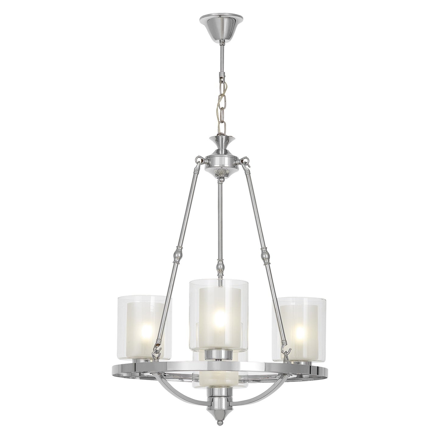 LOFT CHROME PENDANT LAMP SANTINI W4 - LuminaLux