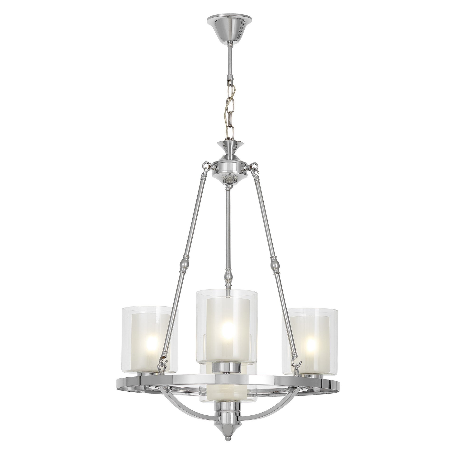 LOFT CHROME PENDANT LAMP SANTINI W4 - LuminaLux