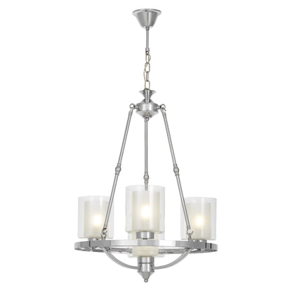 LOFT CHROME PENDANT LAMP SANTINI W4 - LuminaLux