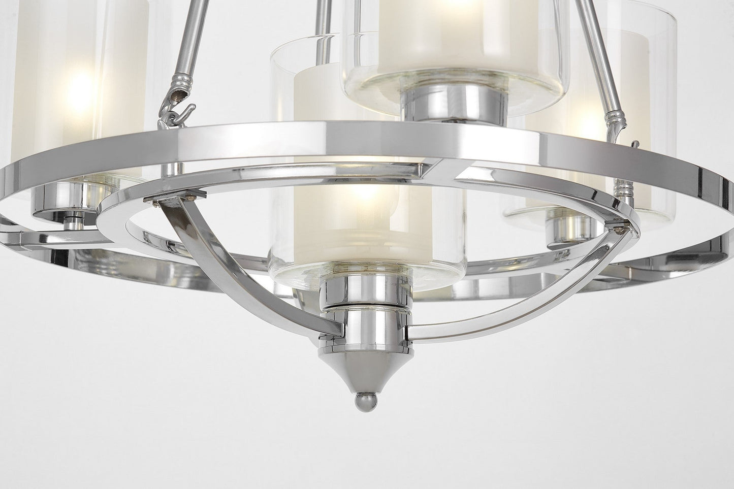 LOFT CHROME PENDANT LAMP SANTINI W4 - LuminaLux