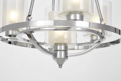 LOFT CHROME PENDANT LAMP SANTINI W4 - LuminaLux
