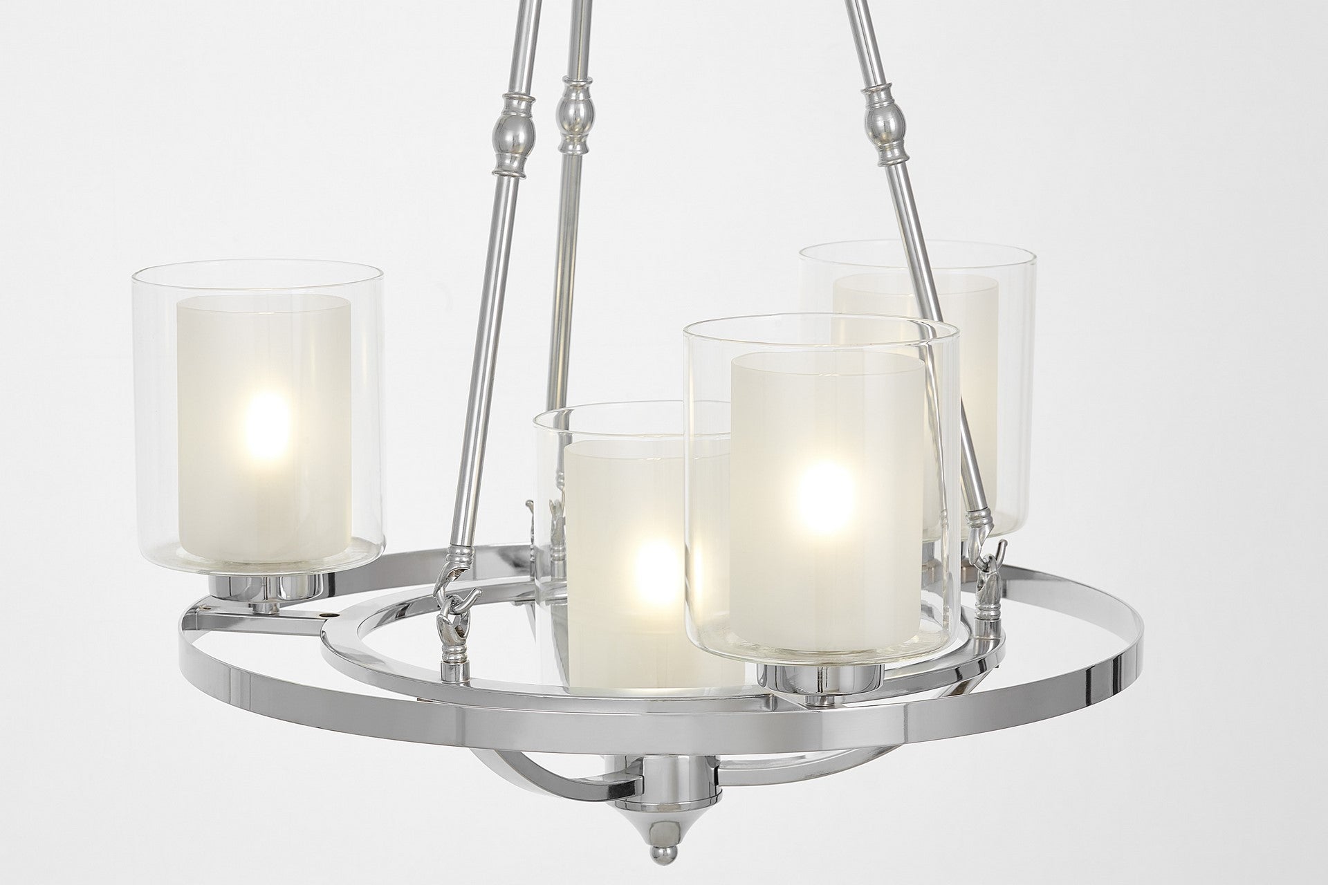LOFT CHROME PENDANT LAMP SANTINI W4 - LuminaLux