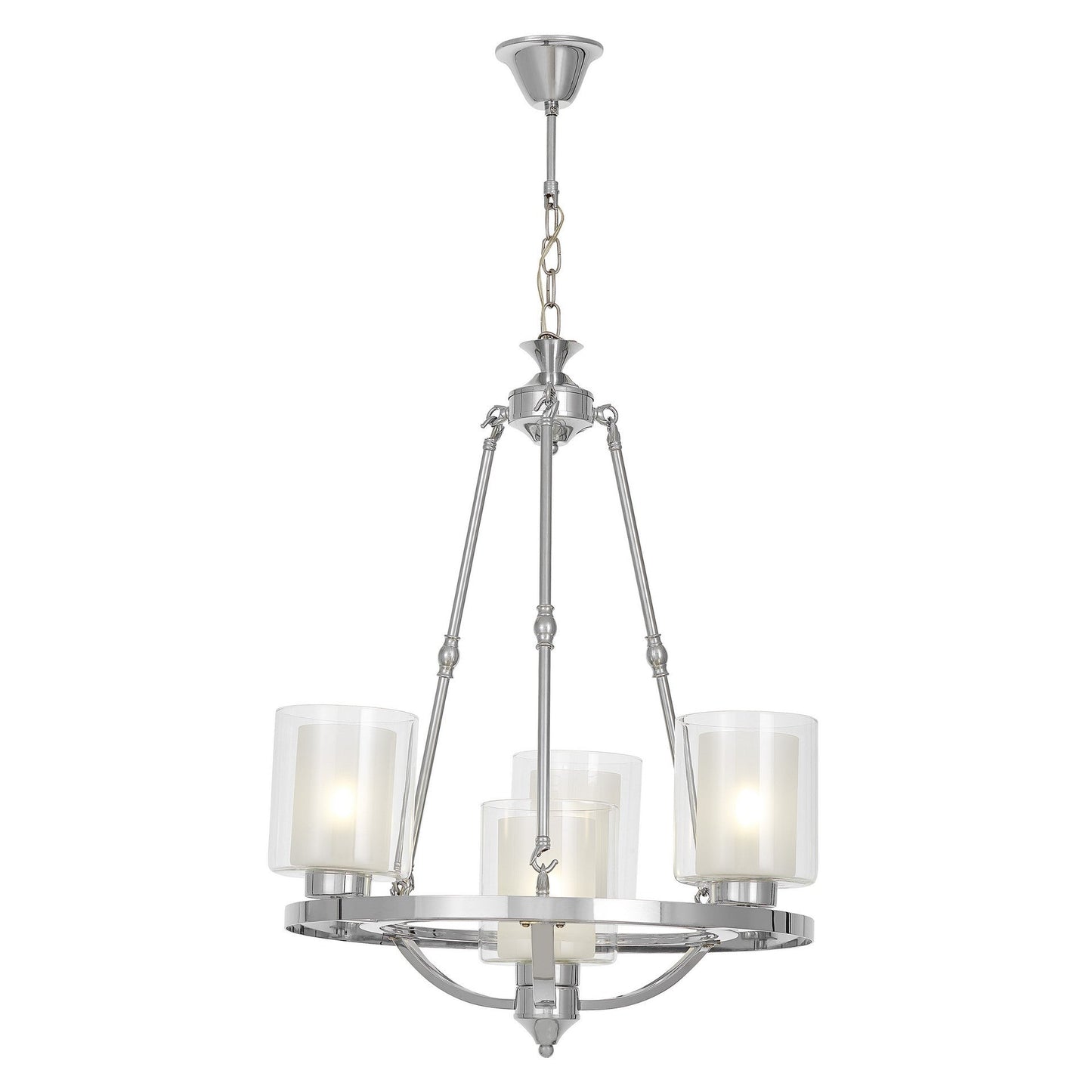 LOFT CHROME PENDANT LAMP SANTINI W4 - LuminaLux