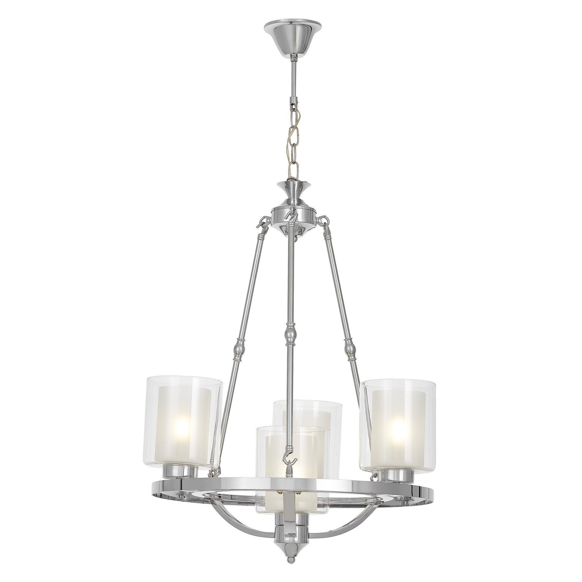 LOFT CHROME PENDANT LAMP SANTINI W4 - LuminaLux