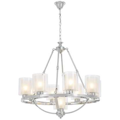 LOFT CHROME PENDANT LAMP SANTINI W9 - LuminaLux