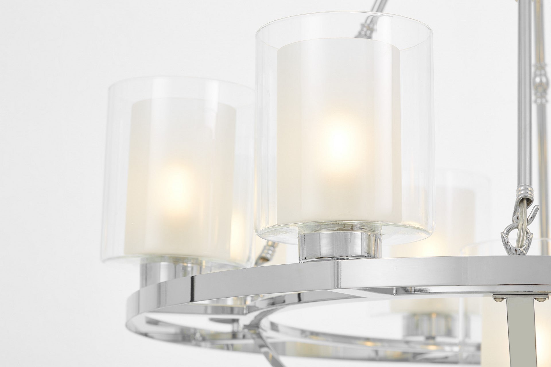LOFT CHROME PENDANT LAMP SANTINI W9 - LuminaLux