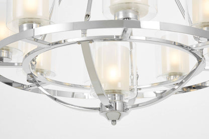 LOFT CHROME PENDANT LAMP SANTINI W9 - LuminaLux