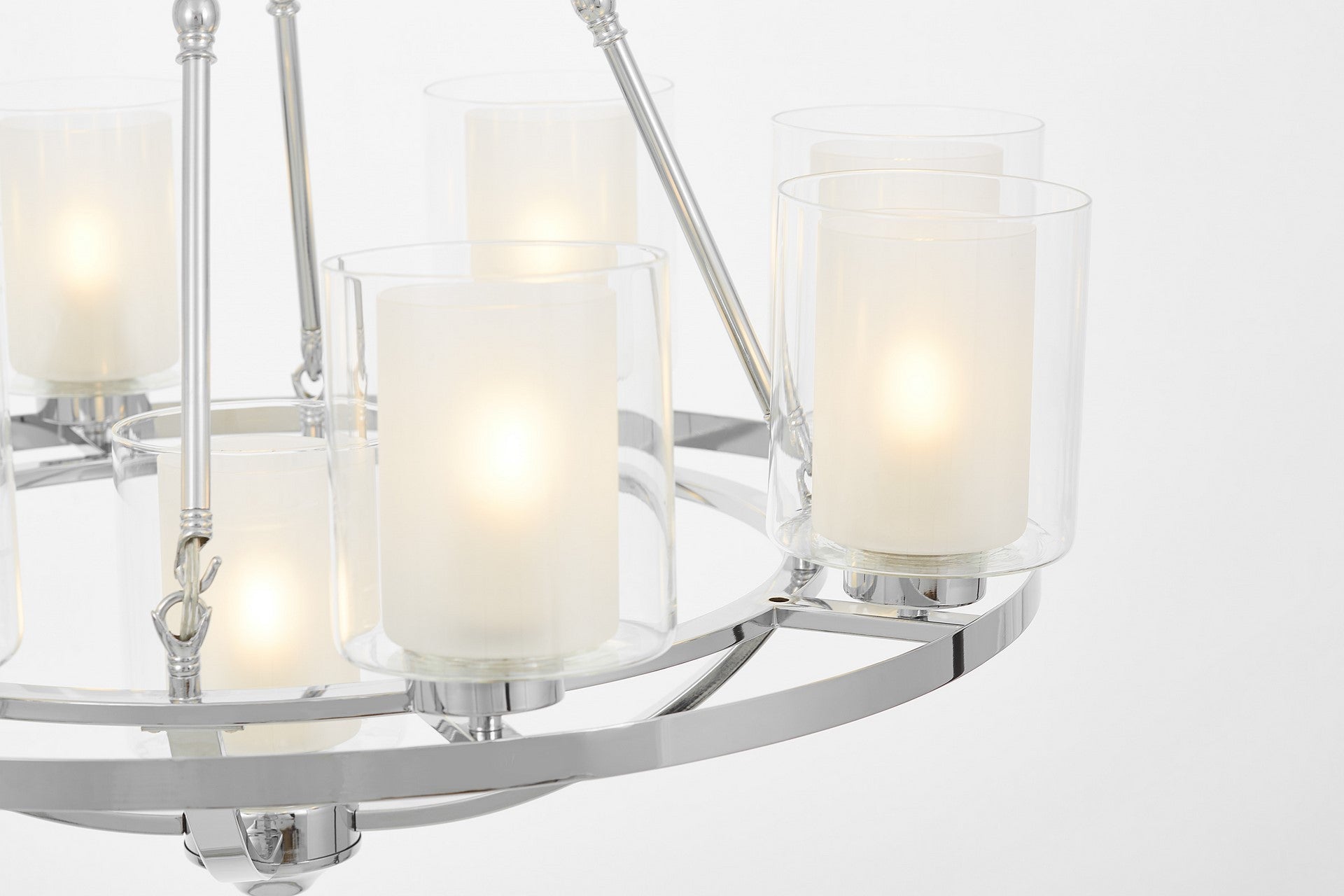 LOFT CHROME PENDANT LAMP SANTINI W9 - LuminaLux