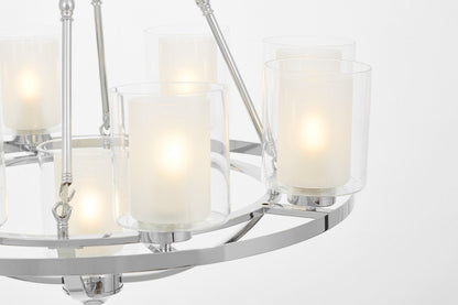LOFT CHROME PENDANT LAMP SANTINI W9 - LuminaLux