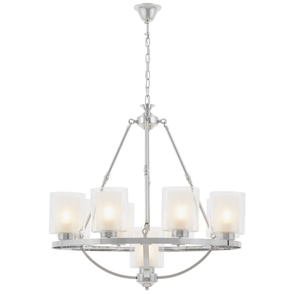 LOFT CHROME PENDANT LAMP SANTINI W9 - LuminaLux