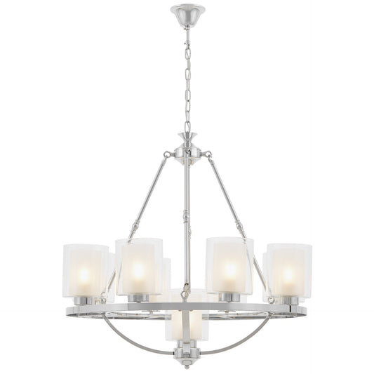 LOFT CHROME PENDANT LAMP SANTINI W9 - LuminaLux