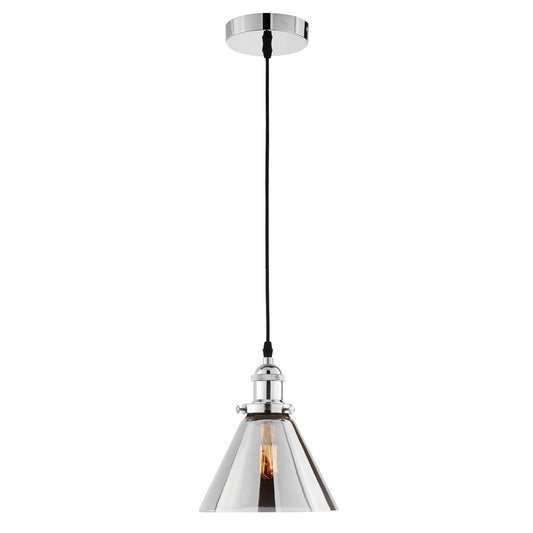 LOFT NUBI CHROME PENDANT LAMP W1 - LuminaLux