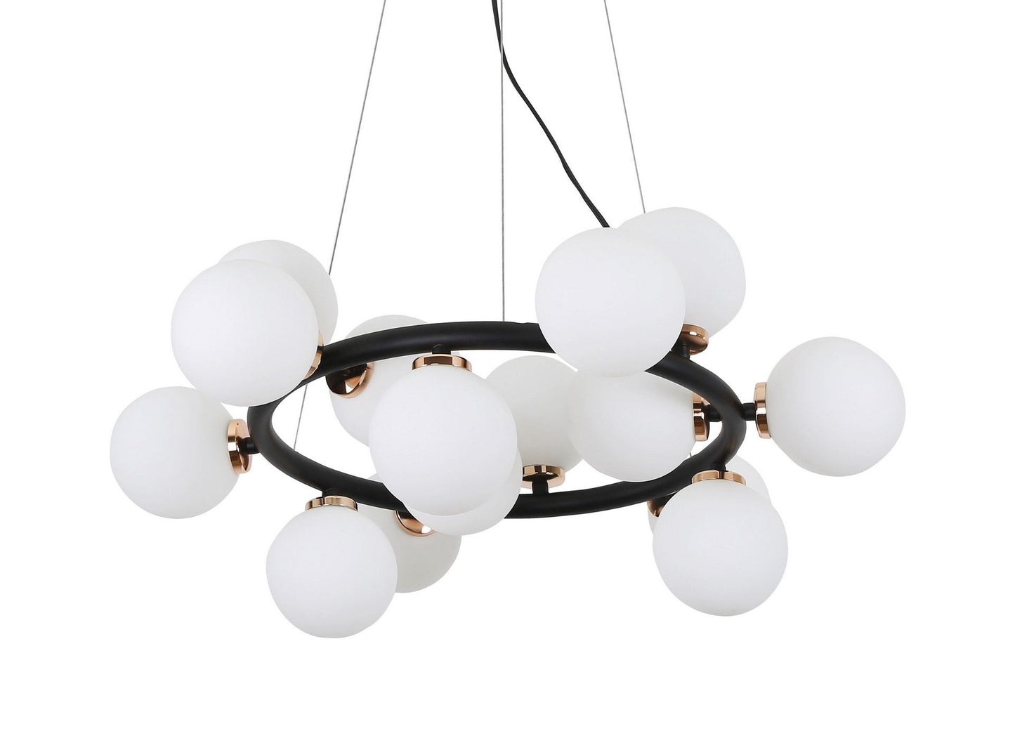 MODERN BLACK AND GOLD MARSIAD PENDANT LAMP W15 - LuminaLux