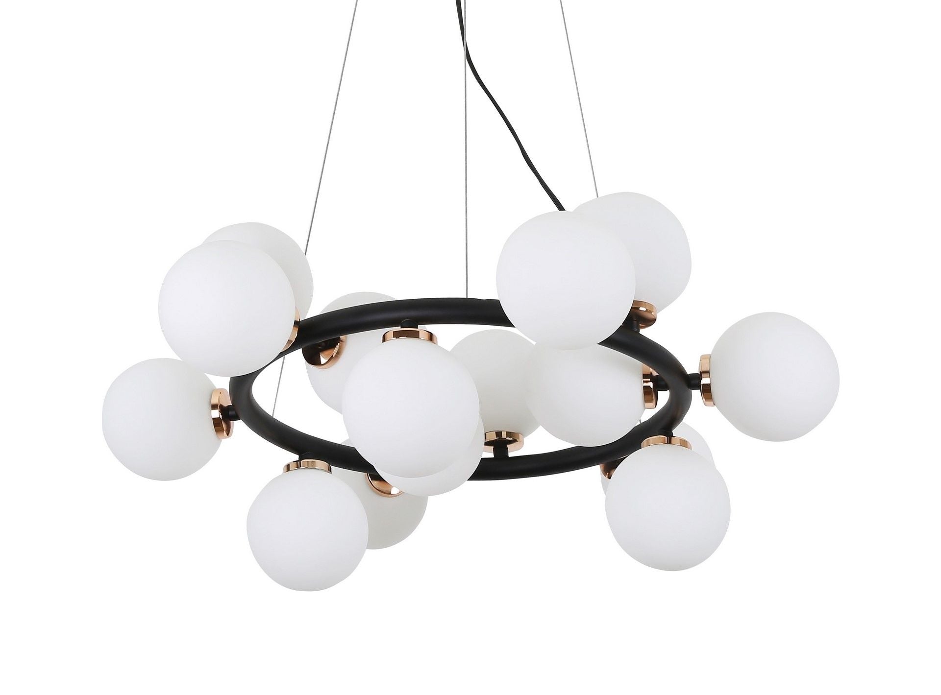 MODERN BLACK AND GOLD MARSIAD PENDANT LAMP W15 - LuminaLux