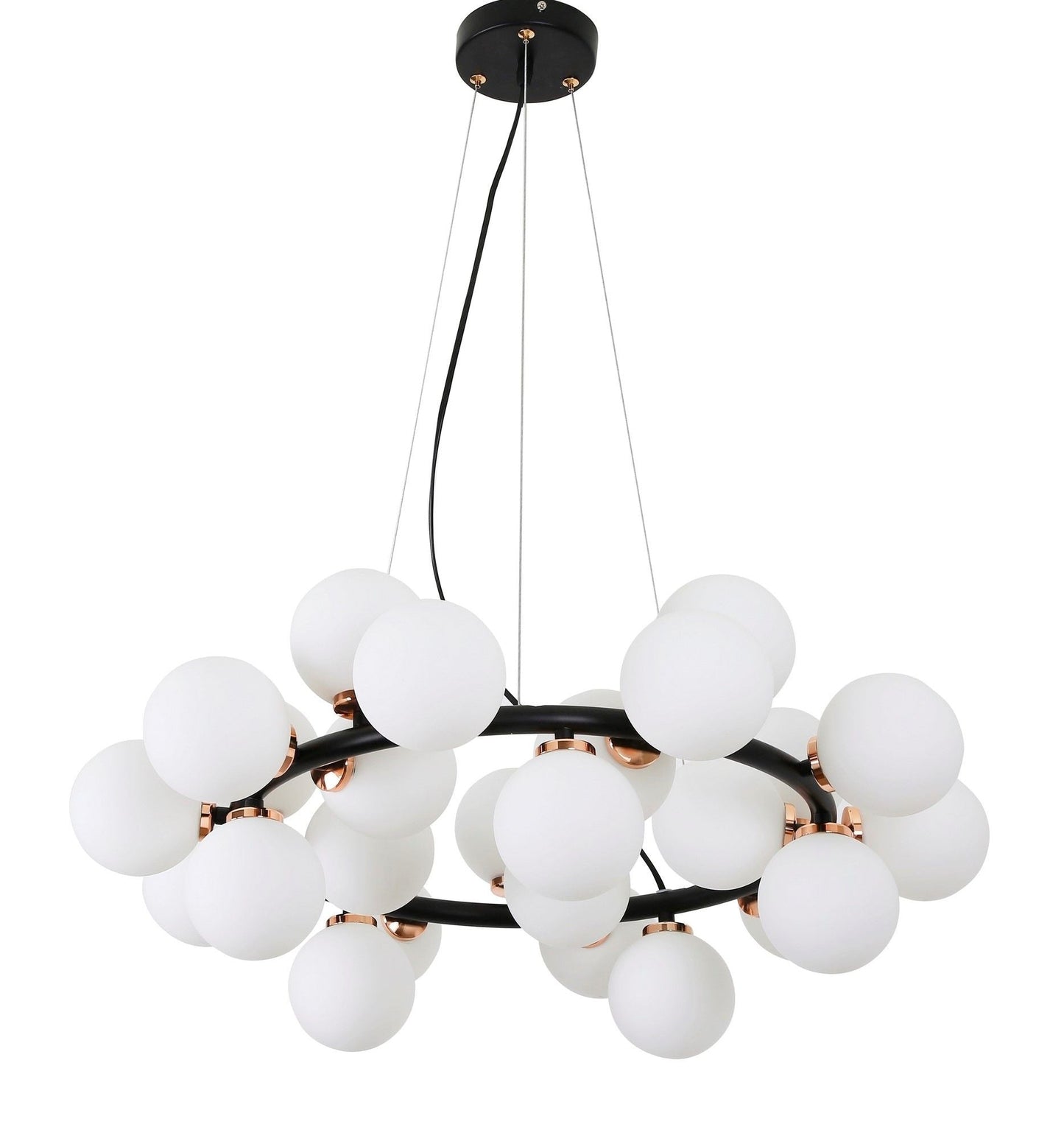MODERN BLACK AND GOLD MARSIAD PENDANT LAMP W25 - LuminaLux