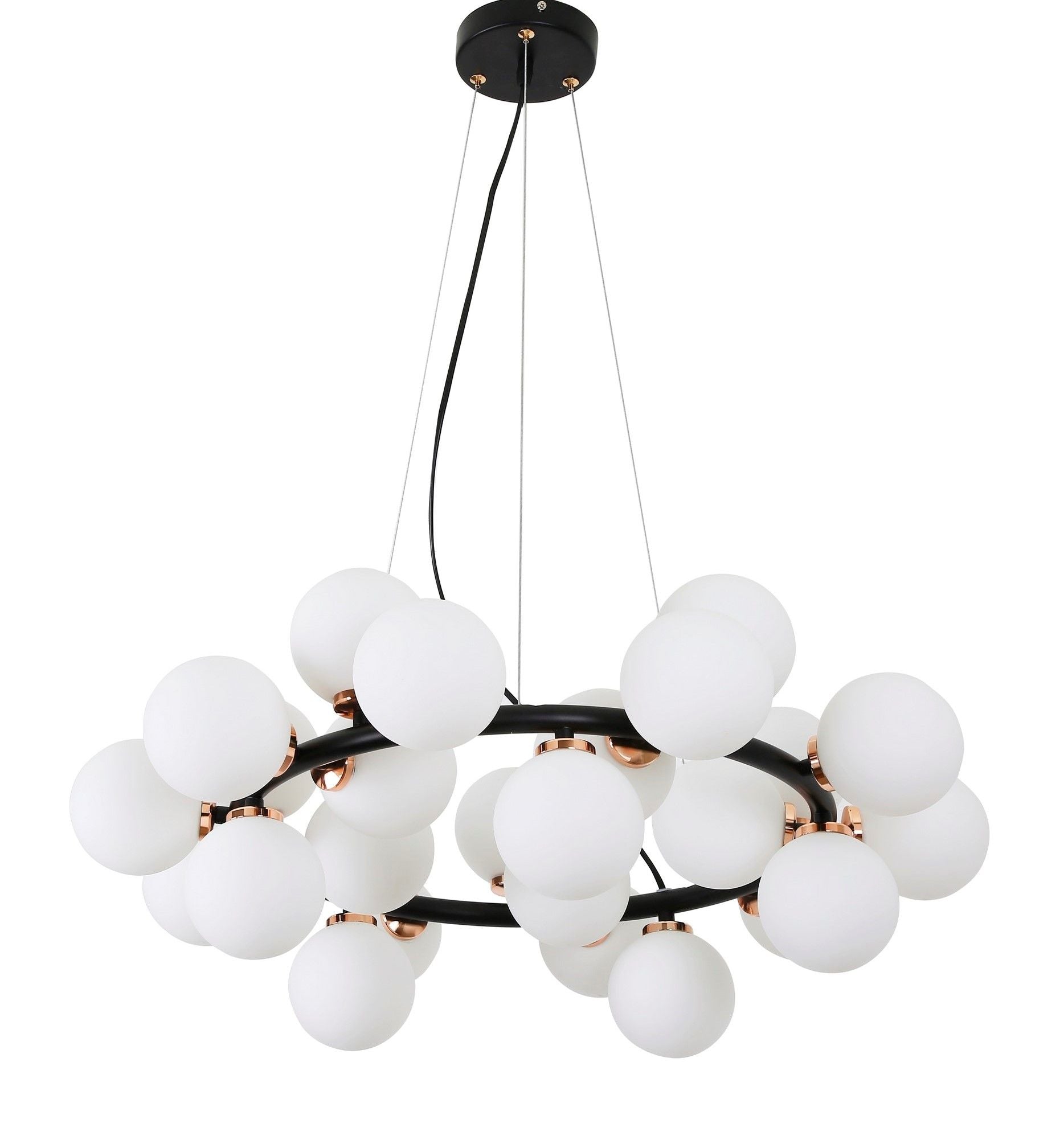 MODERN BLACK AND GOLD MARSIAD PENDANT LAMP W25 - LuminaLux