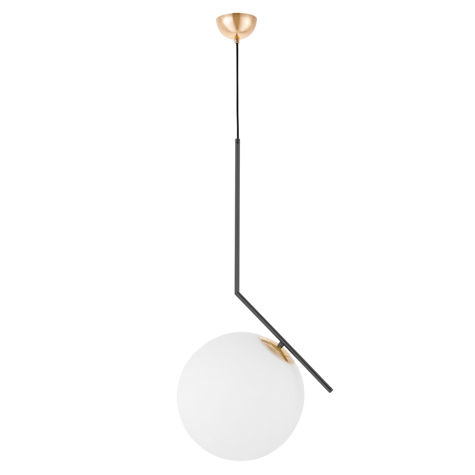 MODERN BLACK AND GOLD SORENTO D30 PENDANT LAMP - LuminaLux