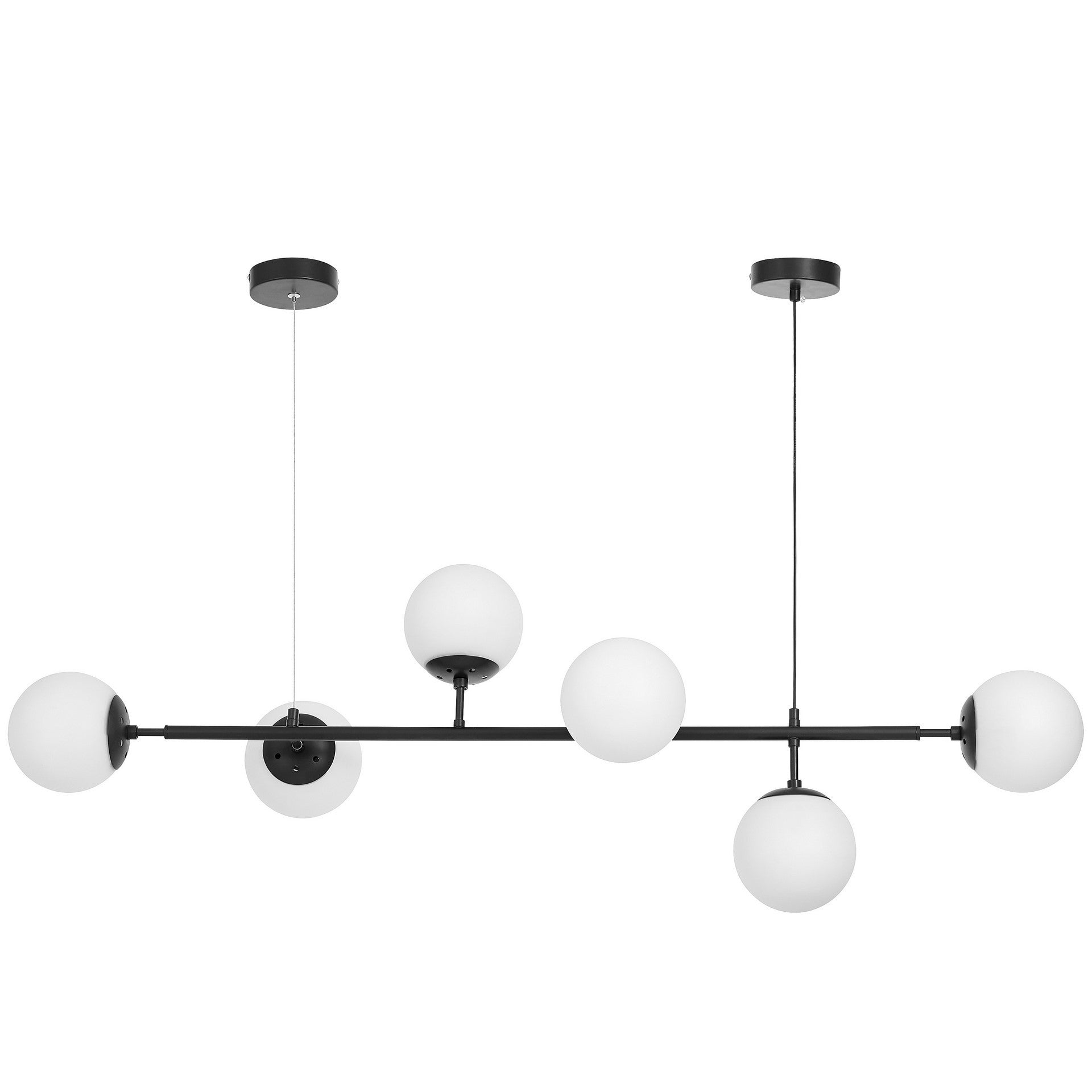 MODERN BLACK AND WHITE CEREDO W6 PENDANT LAMP - LuminaLux