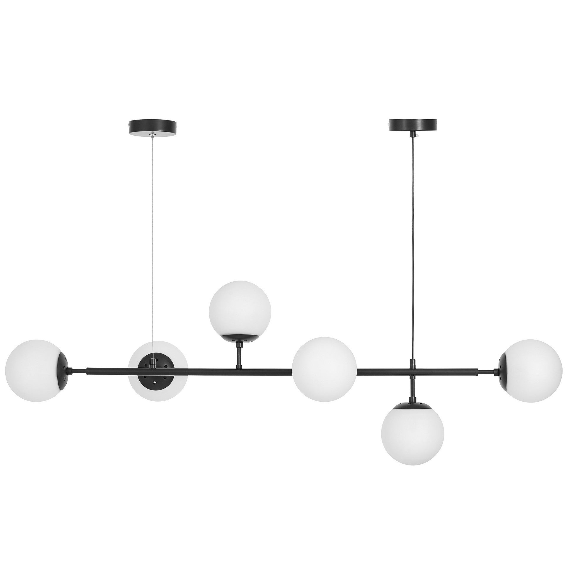MODERN BLACK AND WHITE CEREDO W6 PENDANT LAMP - LuminaLux
