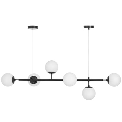 MODERN BLACK AND WHITE CEREDO W6 PENDANT LAMP - LuminaLux